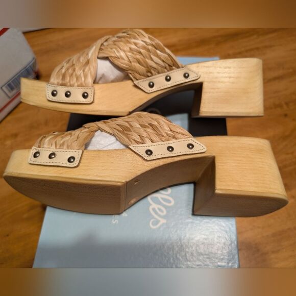 NEW Seychelles Warm Waters Natural Raffia Sandals Size 8 - Picture 4 of 6